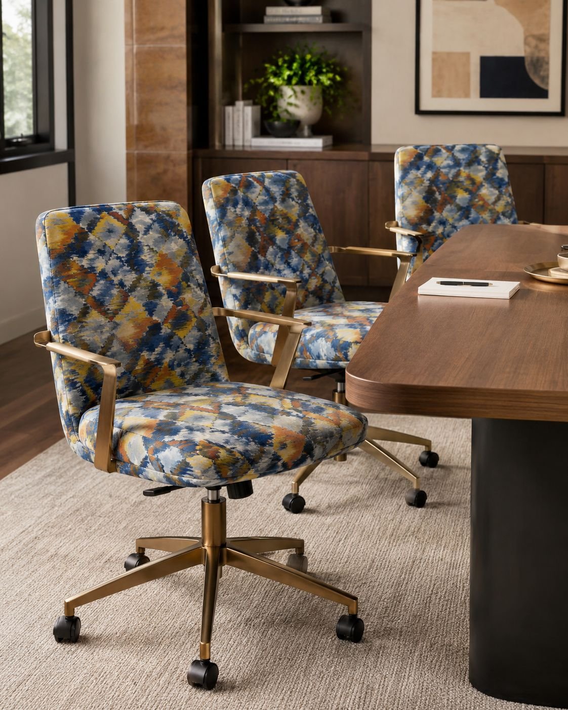 Premium upholstered office chairs